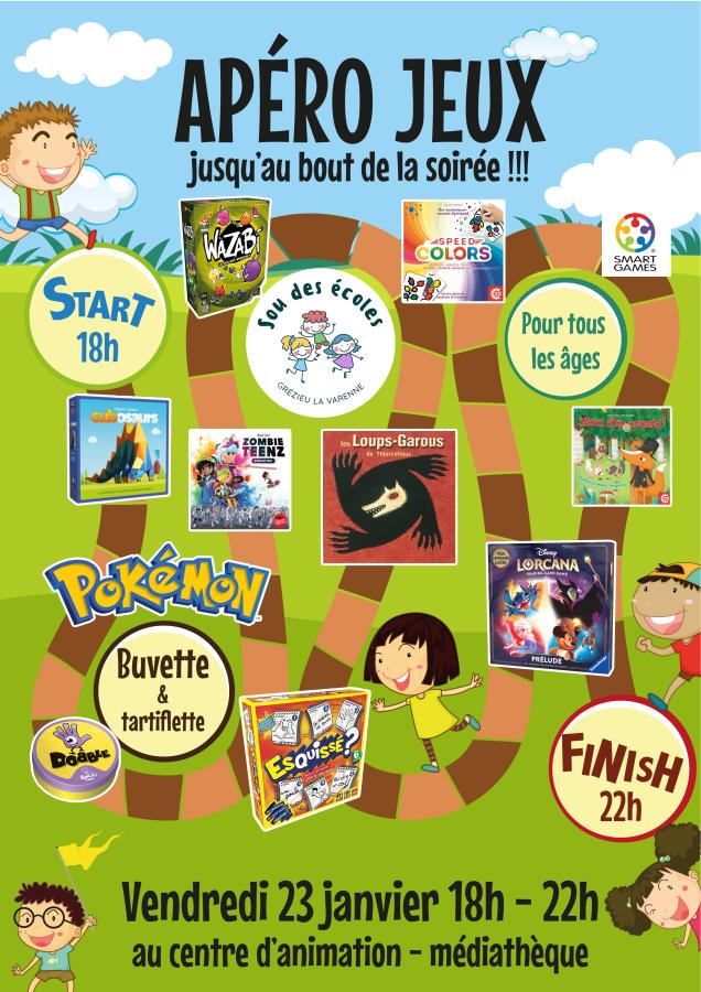 Inscription Soirée jeux de société 23 janvier 2026