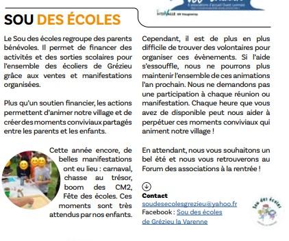 Article Magazine de Grézieu Eté 2024